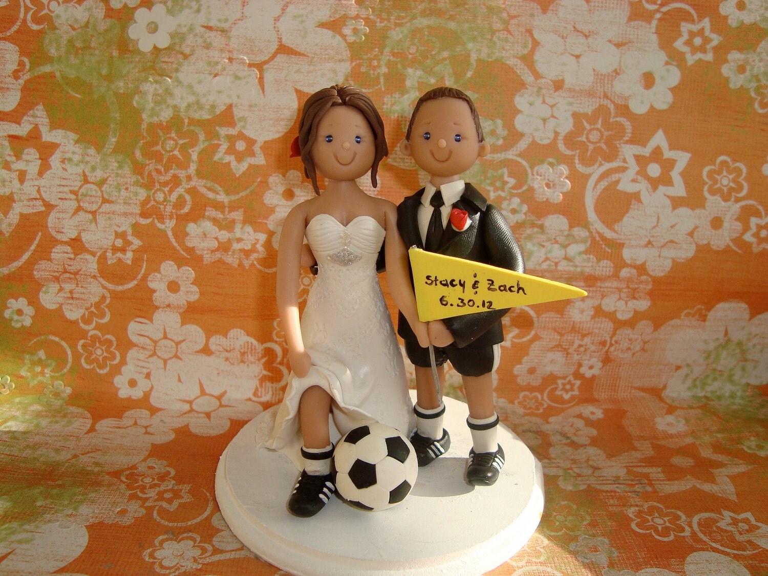 Wedding cake toppers soccer