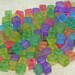 4mm Matte Sol Gel Color Mixed Czech Glass Cube Beads 10 Grams (E122)