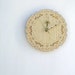 boho bamboo doily clock