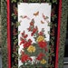 Quilted wall hanging Butterflies in the garden