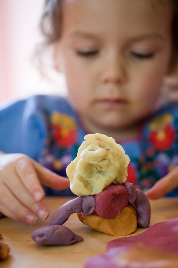 Items similar to Gluten Free Natural Play Dough Complete Set of