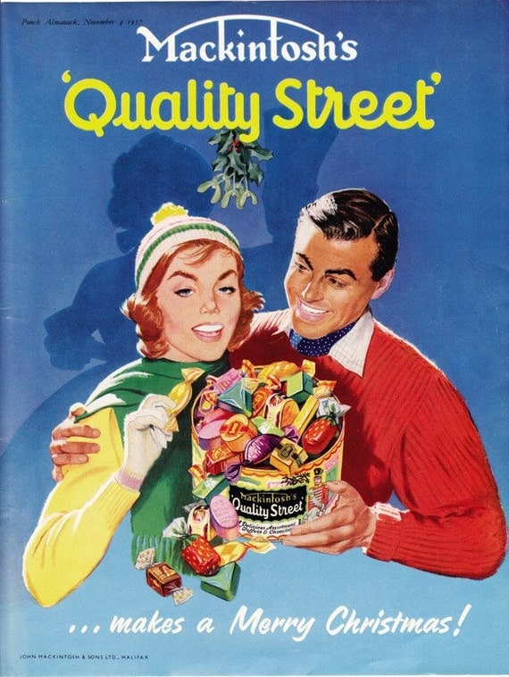 Items similar to 1957 candy ad Mackintosh's Quality Street ...