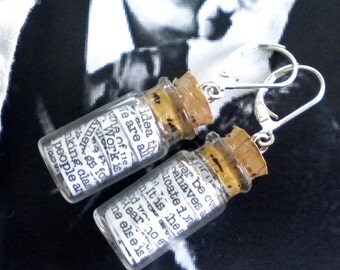 Oscar Wilde in a Jar Earrings