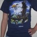 Alabama Eagles - navy blue vintage tee - mens XS, ladies SM or M