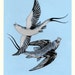 RESERVED! - PISCES Zodiac Flying-Fish, Original Screenprint, Hand-printed, Limited Ed - do not buy!