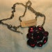 ERICA LYONS Red Faux Rhinestone Necklace - (N-2-2)