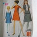 Vintage 60's A line sewing pattern. Simplicity. Size 10. No. 7848. Detachable Collars pattern.