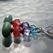 Kiss Me Candy Earrings -- Welcome Spring SALE - 25% OFF, Only 20.00 // Green Jade, Strawberry Quartz, Lavender Crystal, Aqua Glass