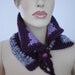 Crochet Scarf Neck warmer Cowl Scarf in Plum Lilac Pink Gray