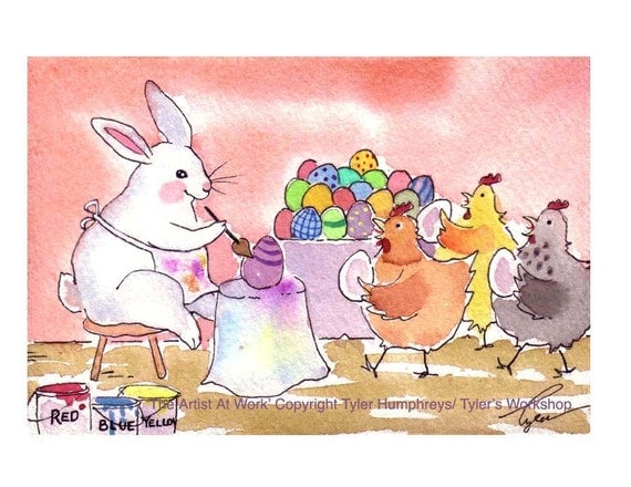 Easter Card Funny Easter Card Easter Greeting Card Handmade