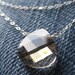 Layered Silver Necklace, Silver Shade Swarovski Crystal