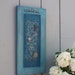 Jewelry Display, Organizer, Memo Board with hooks - Shabby Chic Turquoise