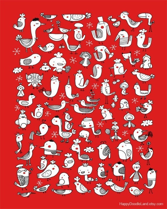 Birdies - 8 x 10 Print