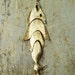Huge PISCES Statement Necklace - Kinetic FISH Necklace - Gold - Vintage 60s - Signed NAPIER