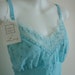 Vintage 1960s Dorsay Aqua Full Slip