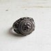 Poison Ring- Vintage Sterling Silver Poison Ring with Garnet Stone