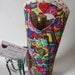 Mod/Retro Wine Bag /Wine Cozy 60s Love Peace Design
