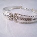 Spoon Bracelet, Vintage Silverware Jewelry, Vintage Bracelet, Shabby Chic, Vintage Wedding SPRING BOUQUET 1954