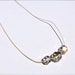 Crystal Infinity Necklace Recycled Beaded Hemp Jewelry