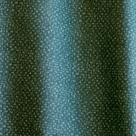 Dark Green Shades Print Quilting Cotton Fabric by DartingDogFabric