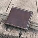 Men's Leather Wallet in Dark Brown, Hand Sewn