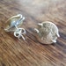 Saint Gaudens gold coin and sterling silver post earrings. Liberty, double eagle. Gold replica. Studs.