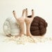 Snails Cake Topper - Needle Felted Wedding Cake Topper