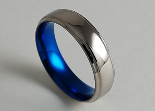 titanium ring mens wedding band promise ring neptune band in nightfall blue with comfort fit - Mens Titanium Wedding Rings titanium ring mens wedding band promise ring neptune band in nightfall blue with comfort fit - Mens Titanium Wedding Rings