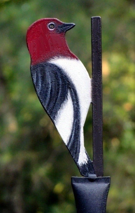 Items similar to WOODPECKER METAL FINIAL For Bird Feeder Poles on Etsy