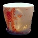 Traces Translucent Porcelain Shot Glass or Votive Candle Holder