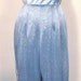 Now reduced Repro vintage 1950s inspired baby blue glitter velour jumpsuit Medium Large Rockabilly pinup Viva Rave Burlesque Bombshell