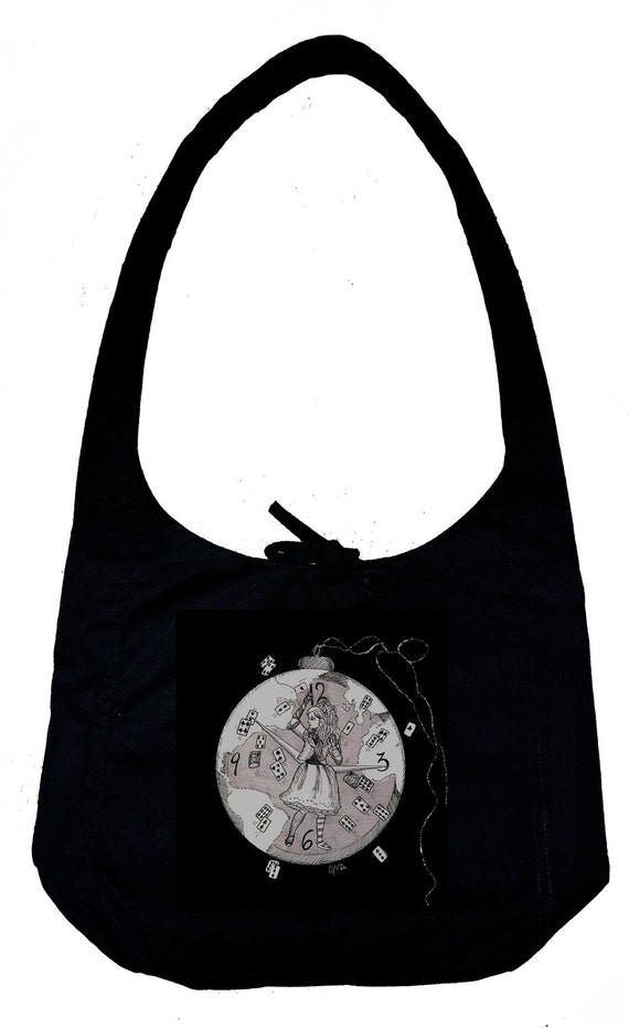 alice in wonderland hobo bag