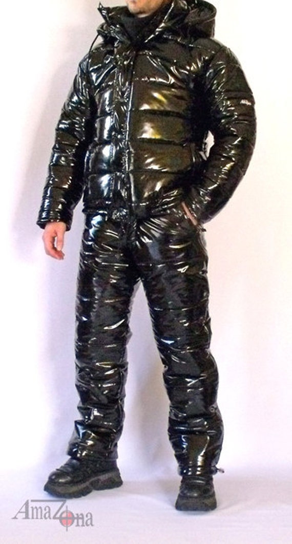 Monte Vista shiny vinyl down suit by AmaZonaFashion on Etsy