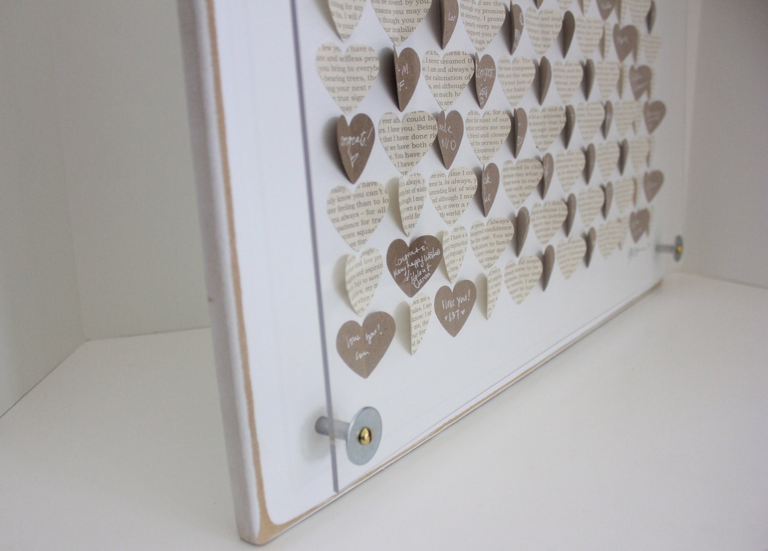 3D Heart Guest Book Custom Guest Book 3D Guest Book Heart