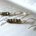 Autumn Tourmaline Rondelle Sterling Silver Earrings / Faceted Golden Brown Mauve, Earthtone Taupe, Woodland Boho Jewelry, October Birthstone