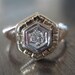 Art Deco Engagement Ring- Antique Diamond Engagment Ring - Vintage Wedding Ring - Deco Ring - 1920s Engagement Ring - Right Hand Ring