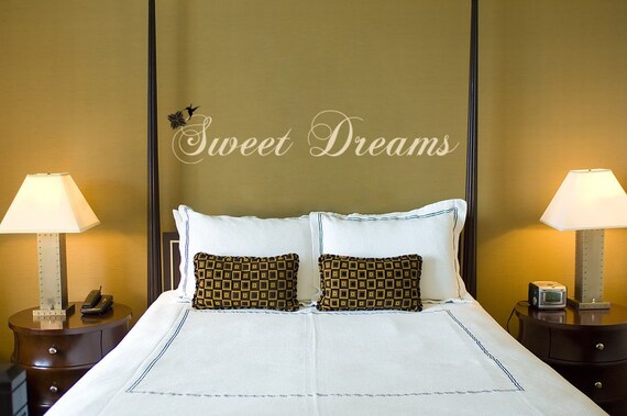 Vinyl Wall Art Decal Sticker Quote Sweet Dreams