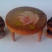 Miniature Doll House Furniture/ Round Table and Chairs