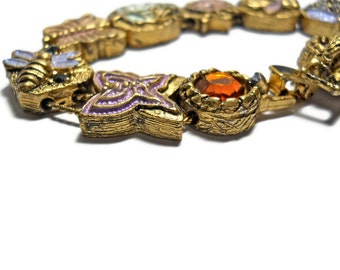 Vintage Slider Bracelet Retro Victorian 1960s
