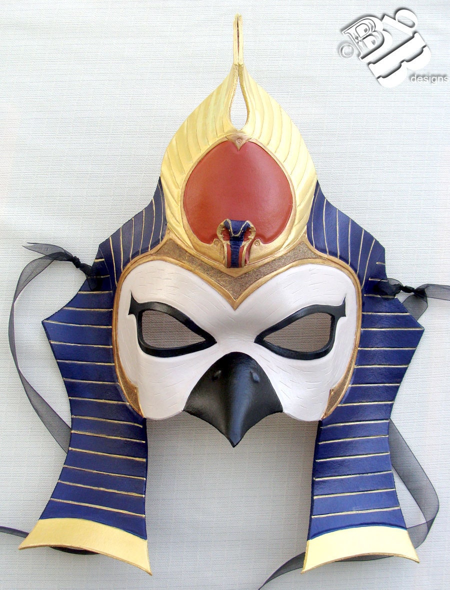 Egyptian God of the Sun Ra Leather Mask