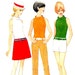 60s Mod Sewing Pattern Sleeveless Turtleneck, Hip Hugger Pencil Pants or Shorts and Skirt Vintage McCall's 8484--Teen Bust 34