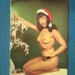 MATURE... Vintage Bettie Page... 1960's Playboy Magazine Christmas Illustration