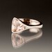 Trillion Morganite Palladium Engagement Ring