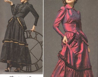 Victorian Steampunk Dress Pattern Simplicity 2207 Size 14 16 18 20 UNCUT