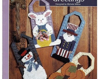 Seasonal Door Greetings Plastic Canvas Pattern The Needlecraft Shop 913319