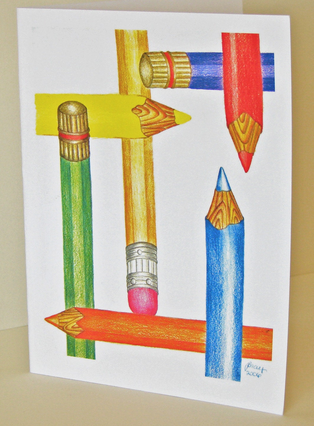 My Pencils Greeting Card