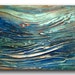 Original seascape Art by Caroline Ashwood - Textured and contemporary modern painting on canvas - FREE SHIPPING