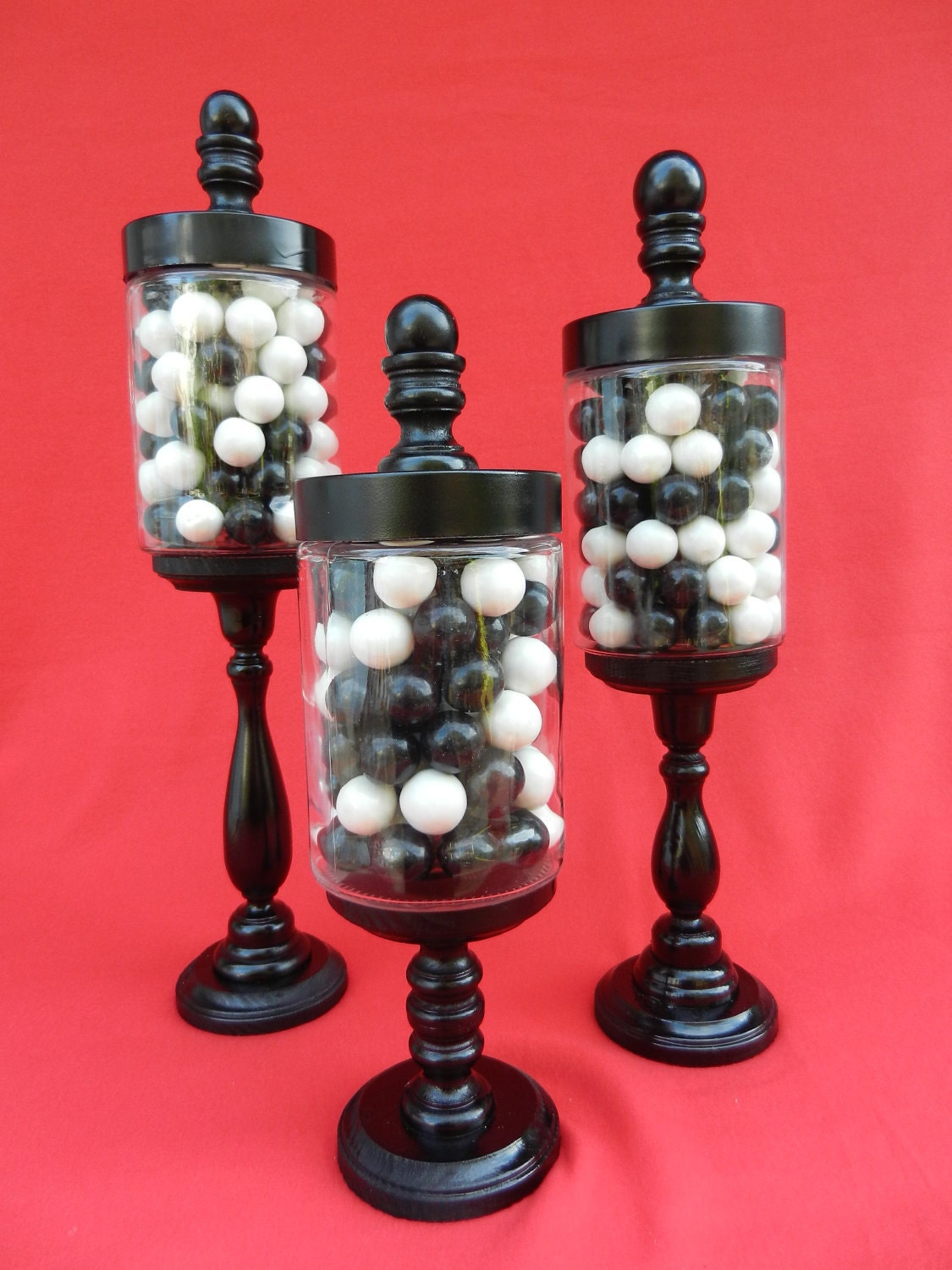 Apothecary Jar / Decorative Jar Set of 3