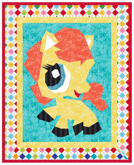 items similar to pdf quilt pattern download little pony horse