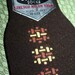 New Old Stock Mid Century 50s Brown Deco Socks